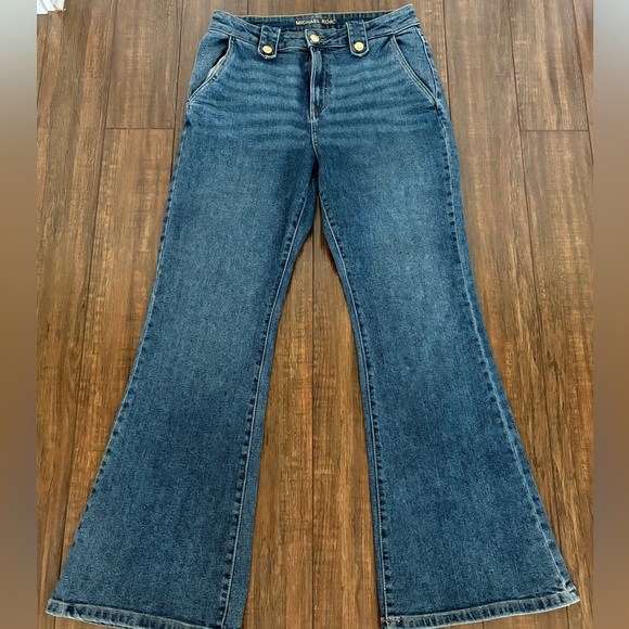 Michael Kors Classic Denim Flare Jeans for Women - Picture 1 of 5